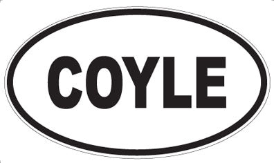 COYLE - Oval Sticker