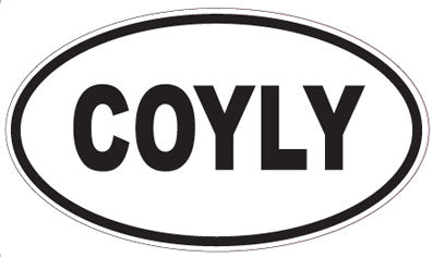 COYLY - Oval Sticker