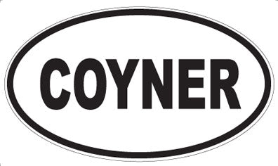 COYNER - Oval Sticker