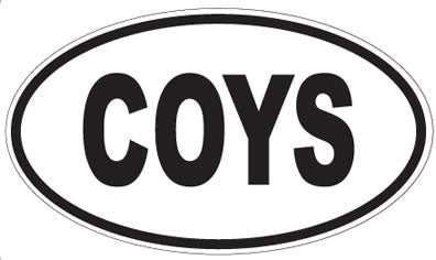 COYS - Oval Sticker
