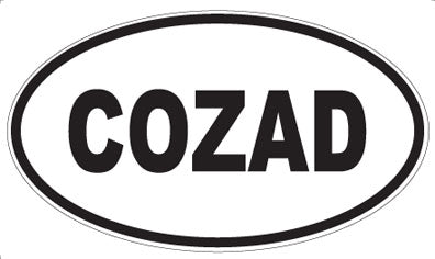 COZAD - Oval Sticker
