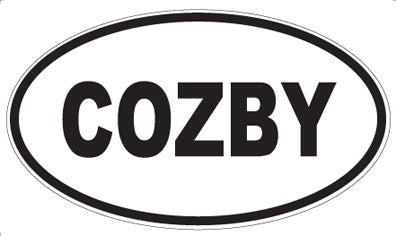 COZBY - Oval Sticker