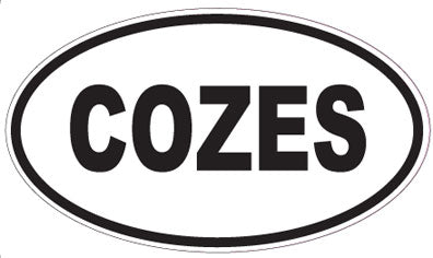 COZES - Oval Sticker