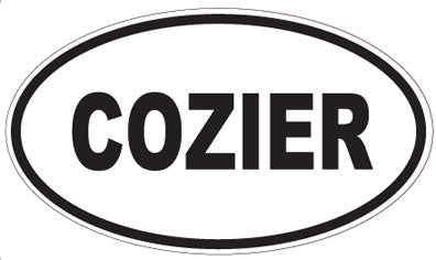 COZIER - Oval Sticker