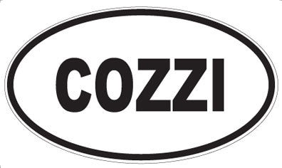 COZZI - Oval Sticker