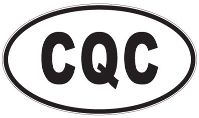 CQC - 3 Letter Initials Oval Sticker