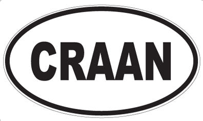 CRAAN - Oval Sticker