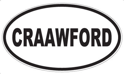 CRAAWFORD - Oval Magnet
