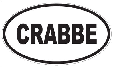 CRABBE - Oval Magnet