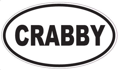 CRABBY - Oval Sticker