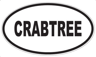 CRABTREE - Oval Sticker