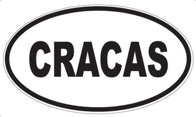 CRACAS - Oval Magnet