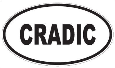 CRADIC - Oval Sticker