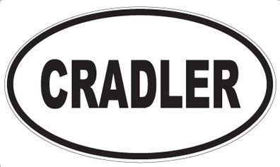 CRADLER - Oval Sticker