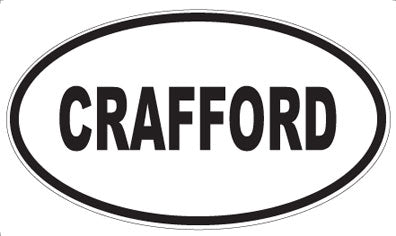 CRAFFORD - Oval Sticker