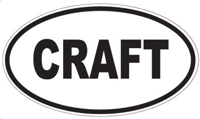 CRAFT - Oval Sticker