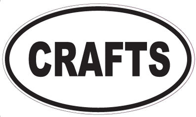 CRAFTS - Oval Sticker