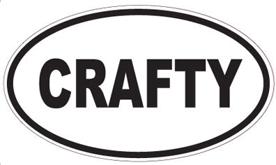 CRAFTY - Oval Sticker