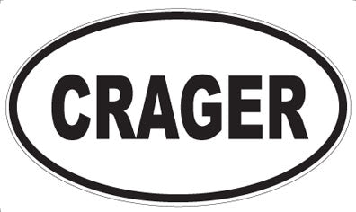 CRAGER - Oval Sticker