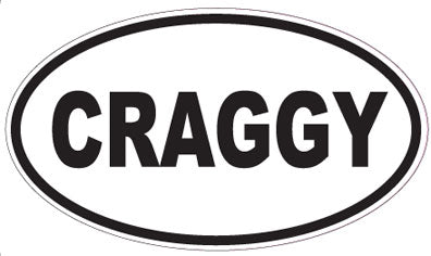 CRAGGY - Oval Sticker