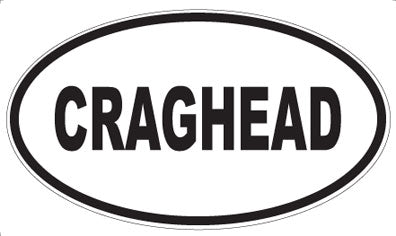 CRAGHEAD - Oval Sticker