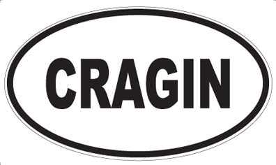 CRAGIN - Oval Sticker