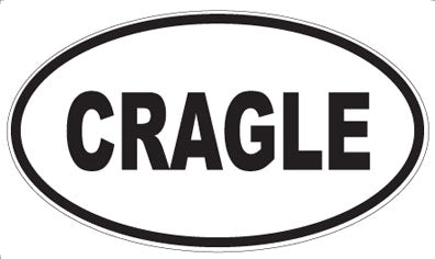 CRAGLE - Oval Sticker