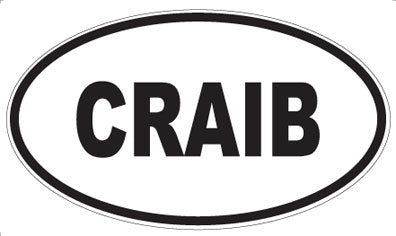 CRAIB - Oval Sticker