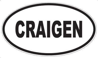 CRAIGEN - Oval Magnet