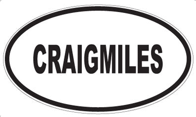 CRAIGMILES - Oval Magnet