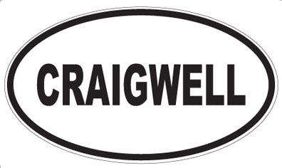 CRAIGWELL - Oval Sticker