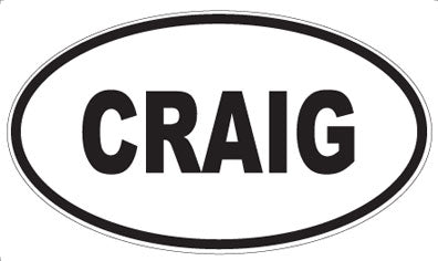 CRAIG - Oval Magnet