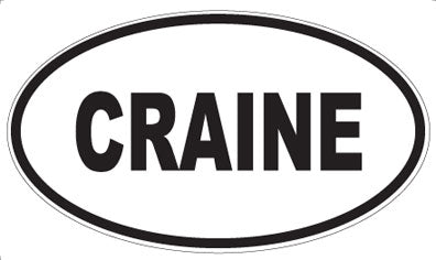 CRAINE - Oval Magnet