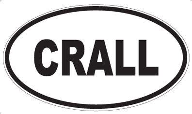 CRALL - Oval Magnet