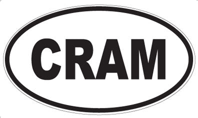 CRAM - Oval Sticker
