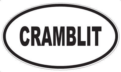 CRAMBLIT - Oval Sticker