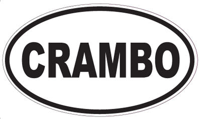 CRAMBO - Oval Sticker