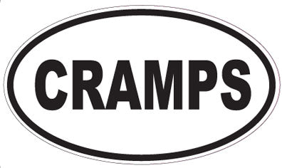 CRAMPS - Oval Sticker