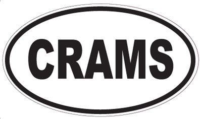 CRAMS - Oval Sticker