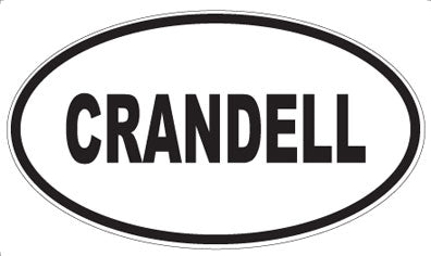 CRANDELL - Oval Magnet