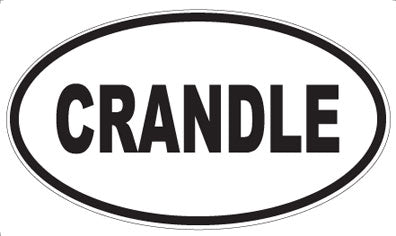 CRANDLE - Oval Sticker