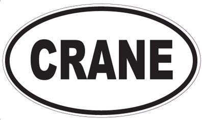 CRANE - Oval Magnet