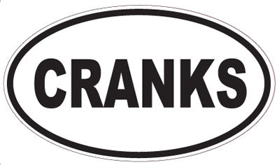 CRANKS - Oval Sticker