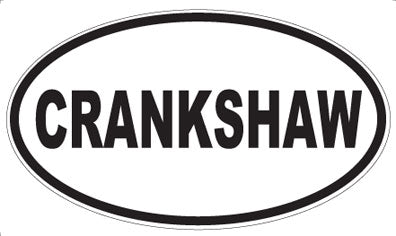 CRANKSHAW - Oval Magnet