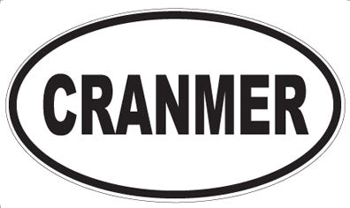 CRANMER - Oval Magnet