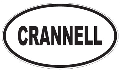 CRANNELL - Oval Magnet