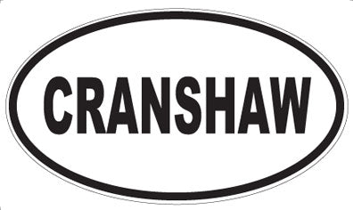 CRANSHAW - Oval Magnet