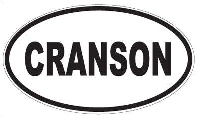 CRANSON - Oval Sticker