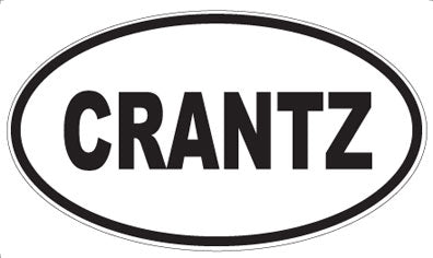 CRANTZ - Oval Sticker