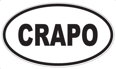 CRAPO - Oval Magnet